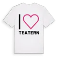 Jag älskar Teatern t-shirt stort tryck