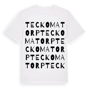 Teckomatorp ordlek t-shirt – ekologisk bomull t-shirt från Pinshirt
