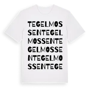 Tegelmossen ordlek t-shirt – ekologisk bomull t-shirt från Pinshirt