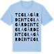 Blue Soul t-shirt med Teglagården ordlek t-shirt