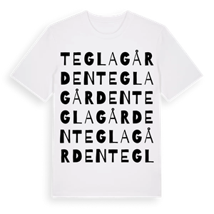 Teglagården ordlek t-shirt – ekologisk bomull t-shirt från Pinshirt