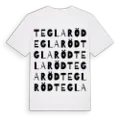 Teglaröd ordlek t-shirt