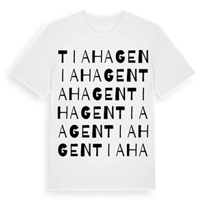 Tiahagen ordlek t-shirt – ekologisk bomull t-shirt från Pinshirt
