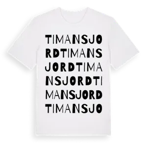 Timansjord ordlek t-shirt – ekologisk bomull t-shirt från Pinshirt