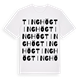 White t-shirt med Tinghög ordlek t-shirt