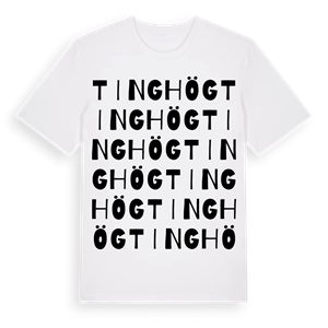 Tinghög ordlek t-shirt – ekologisk bomull t-shirt från Pinshirt