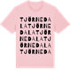 Pink Cotton t-shirt med Tjörnedala ordlek t-shirt