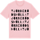 Pink Cotton t-shirt med Tjörnerödsmölla ordlek t-shirt