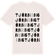 Vintage White t-shirt med Tjörning ordlek t-shirt