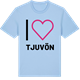 Blue Soul t-shirt med Jag älskar Tjuvön t-shirt stort tryck