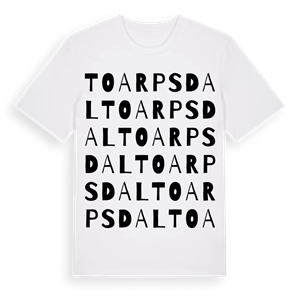 Toarpsdal ordlek t-shirt – ekologisk bomull t-shirt från Pinshirt