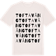 Vintage White t-shirt med Tofta vång ordlek t-shirt