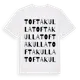 White t-shirt med Toftakulla ordlek t-shirt