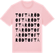 Pink Cotton t-shirt med Toftaröd ordlek t-shirt