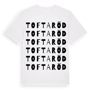 Toftaröd ordlek t-shirt – ekologisk bomull t-shirt från Pinshirt