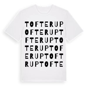 Tofterup ordlek t-shirt – ekologisk bomull t-shirt från Pinshirt