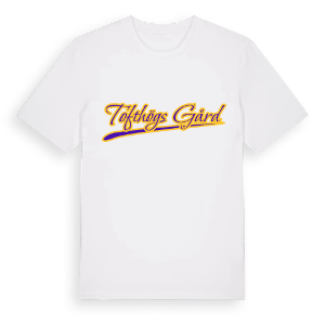 Tofthögs gård baseball t-shirt – ekologisk bomull t-shirt från Pinshirt
