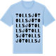 Blue Soul t-shirt med Tollsjö ordlek t-shirt