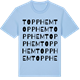 Blue Soul t-shirt med Topphem ordlek t-shirt