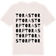 Vintage White t-shirt med Torastorp ordlek t-shirt