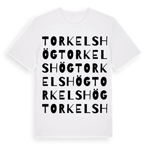 Torkelshög ordlek t-shirt – ekologisk bomull t-shirt från Pinshirt