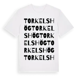 Torkelshög ordlek t-shirt – ekologisk bomull t-shirt från Pinshirt