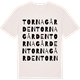 Vintage White t-shirt med Tornagården ordlek t-shirt