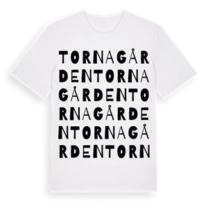 Tornagården ordlek t-shirt – ekologisk bomull t-shirt från Pinshirt