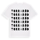 Torraröd ordlek t-shirt