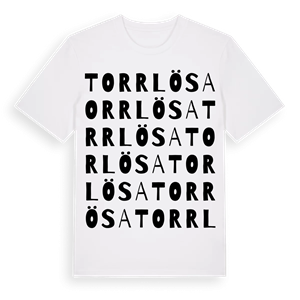 Torrlösa ordlek t-shirt – ekologisk bomull t-shirt från Pinshirt