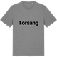 Mid Heather Gray t-shirt med Torsäng fetstil t-shirt
