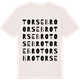 Vintage White t-shirt med Torsebro ordlek t-shirt
