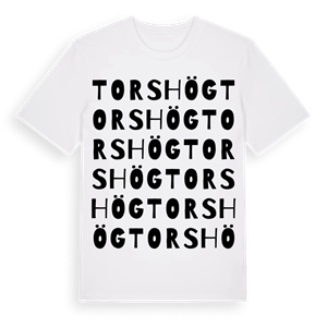 Torshög ordlek t-shirt – ekologisk bomull t-shirt från Pinshirt