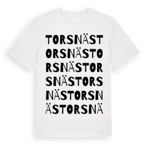 Torsnäs ordlek t-shirt – ekologisk bomull t-shirt från Pinshirt