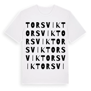 Torsvik ordlek t-shirt – ekologisk bomull t-shirt från Pinshirt