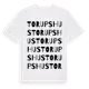 White t-shirt med Torupshus ordlek t-shirt