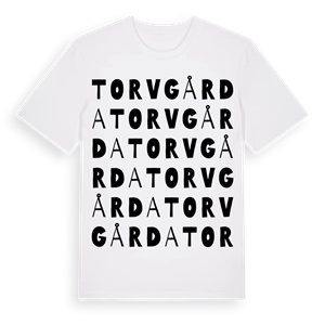 Torvgårda ordlek t-shirt – ekologisk bomull t-shirt från Pinshirt