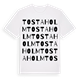 Tostaholm ordlek t-shirt