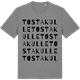 Mid Heather Gray t-shirt med Tostakulle ordlek t-shirt