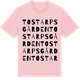 Pink Cotton t-shirt med Tostarpsgården ordlek t-shirt