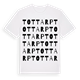 White t-shirt med Tottarp ordlek t-shirt