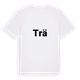 Trä fetstil t-shirt