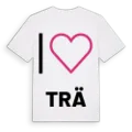 Jag älskar Trä t-shirt stort tryck