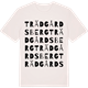 Vintage White t-shirt med Trädgårdsberg ordlek t-shirt