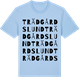 Blue Soul t-shirt med Trädgårdslund ordlek t-shirt