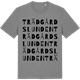 Mid Heather Gray t-shirt med Trädgårdslunden ordlek t-shirt