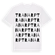 White t-shirt med Tranarp ordlek t-shirt