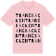 Pink Cotton t-shirt med Tranebacken ordlek t-shirt