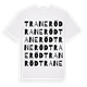 White t-shirt med Traneröd ordlek t-shirt