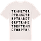 Vintage White t-shirt med Tranetorp ordlek t-shirt